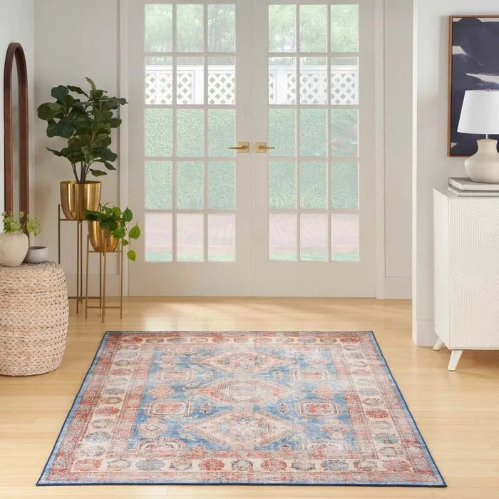 Fulton FUL08 Blue/Ivory Area Rug