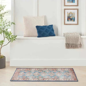 Fulton FUL08 Blue/Ivory Area Rug