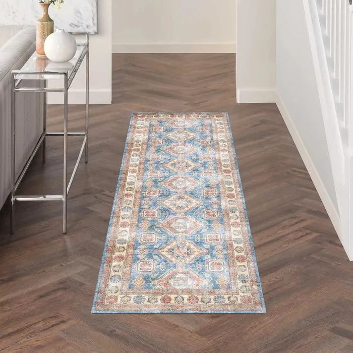 Fulton FUL08 Blue/Ivory Area Rug