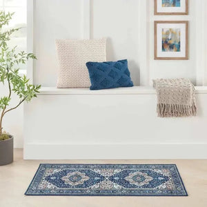 Fulton FUL10 Navy/Ivory Area Rug