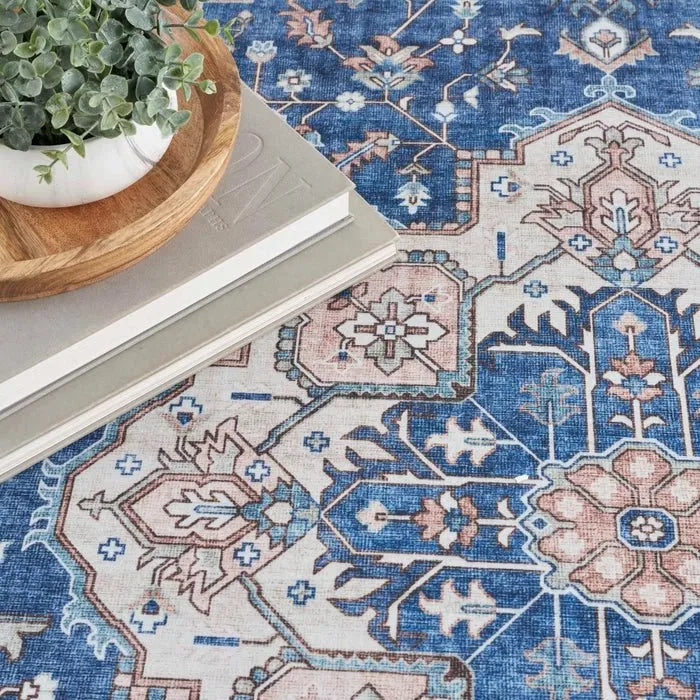 Fulton FUL10 Navy/Ivory Area Rug