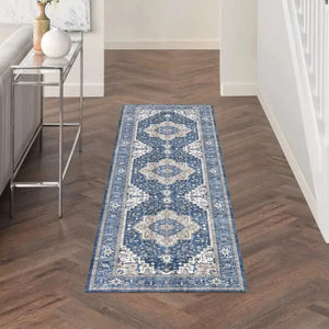Fulton FUL10 Navy/Ivory Area Rug