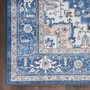 Fulton FUL10 Navy/Ivory Area Rug