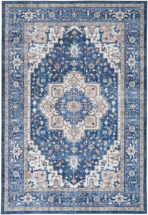 Fulton FUL10 Navy/Ivory Area Rug