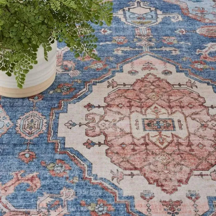 Fulton FUL11 Blue Area Rug