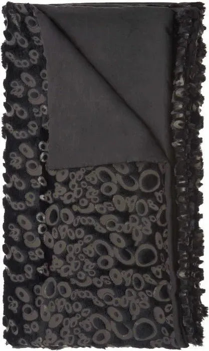 Fur N9510 Black Throw Blanket