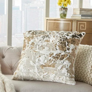 Fur VV201 Ivory Gold Pillow