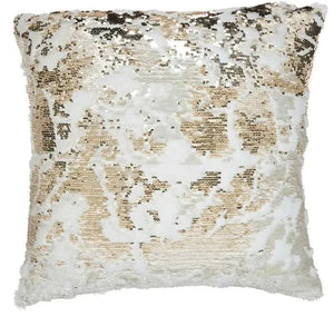 Fur VV201 Ivory Gold Pillow