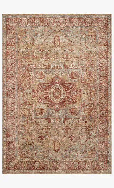 Gaia GAA-01 Gold/Brick Rug