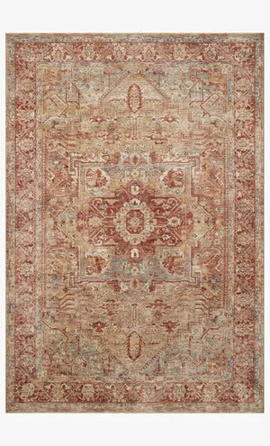 Gaia GAA-01 Gold/Brick Rug