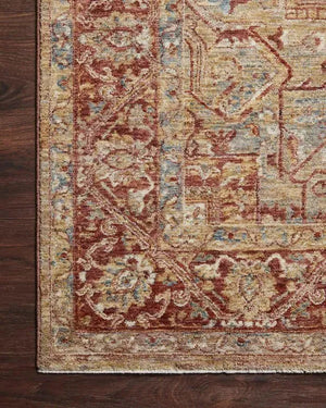 Gaia GAA-01 Gold/Brick Rug