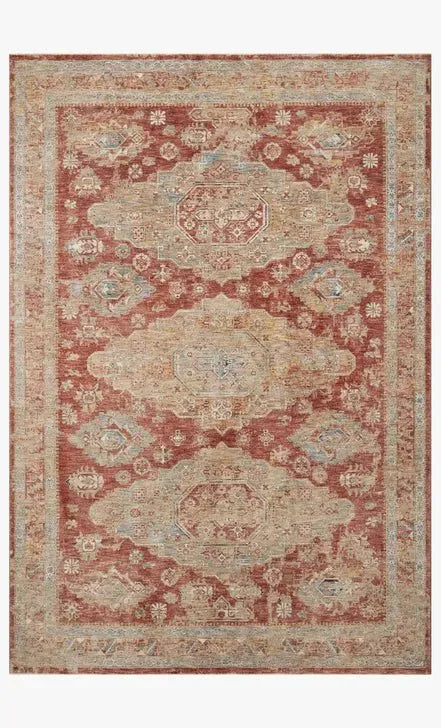 Gaia GAA-02 Gold/Brick Rug