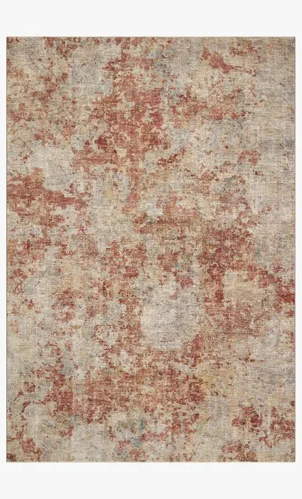 Gaia GAA-03 Taupe/Brick Rug