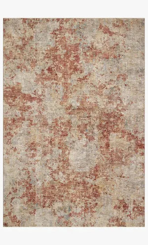 Gaia GAA-03 Taupe/Brick Rug
