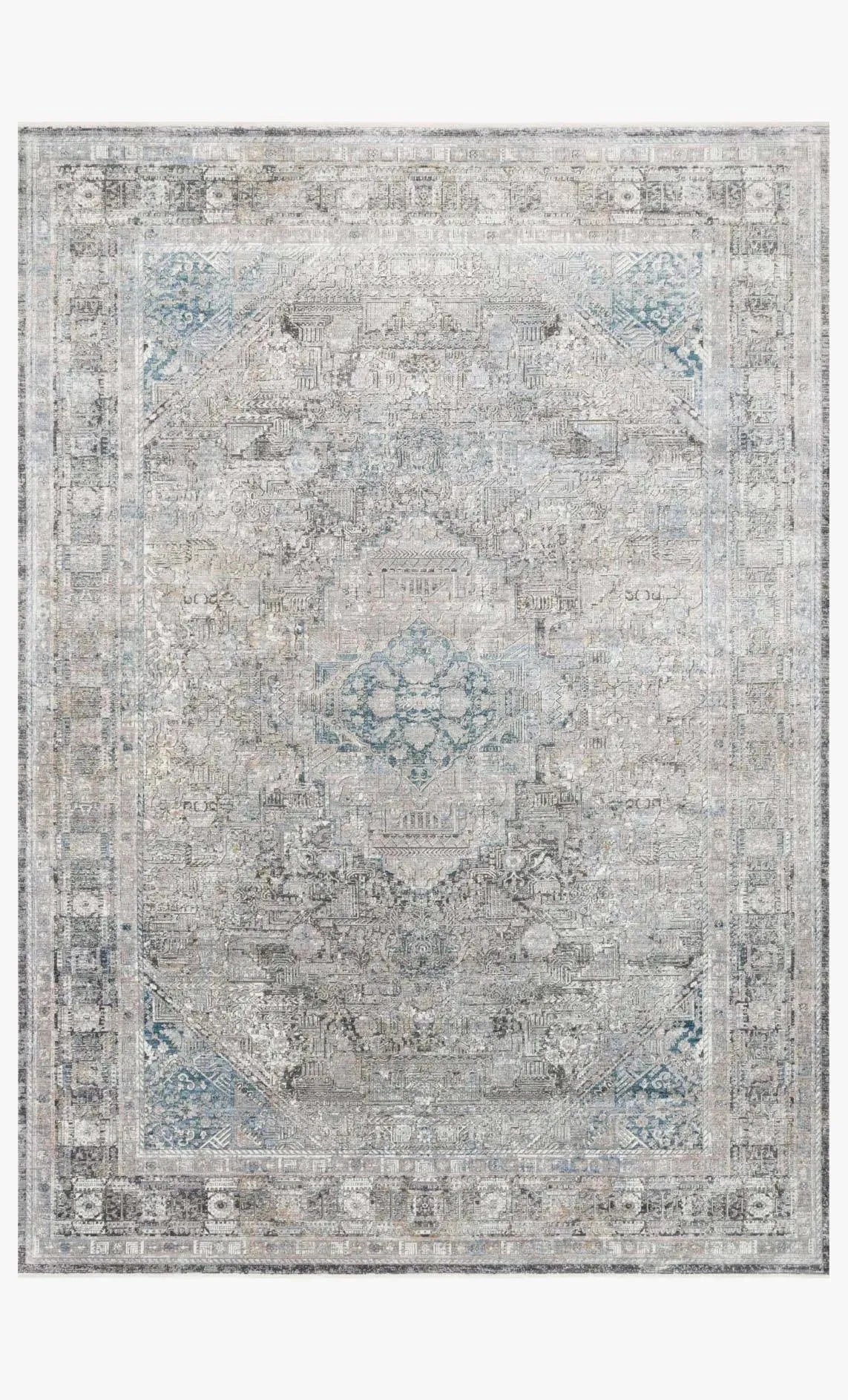 Gemma GEM-05 Silver/Blue Rug