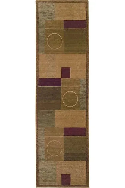 Generations 1987G Green/ Brown Rug