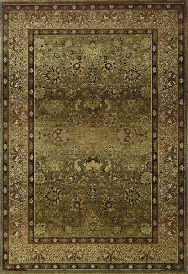 Generations 3434J Beige/ Green Rug