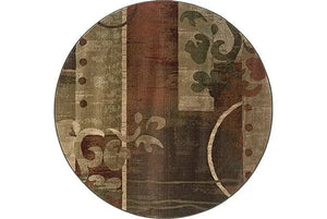 Generations 8007A Green/ Red Rug
