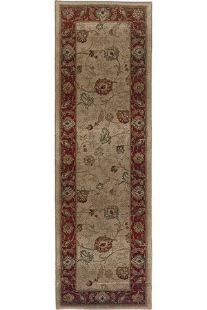 Genesis 521J Beige/ Red Rug