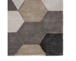 Genesis GES03 Combs Light Gray / Orange Rug