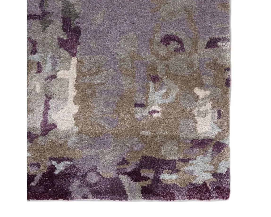 Genesis GES09 Matcha Gray / Purple Rug