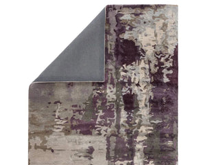 Genesis GES09 Matcha Gray / Purple Rug