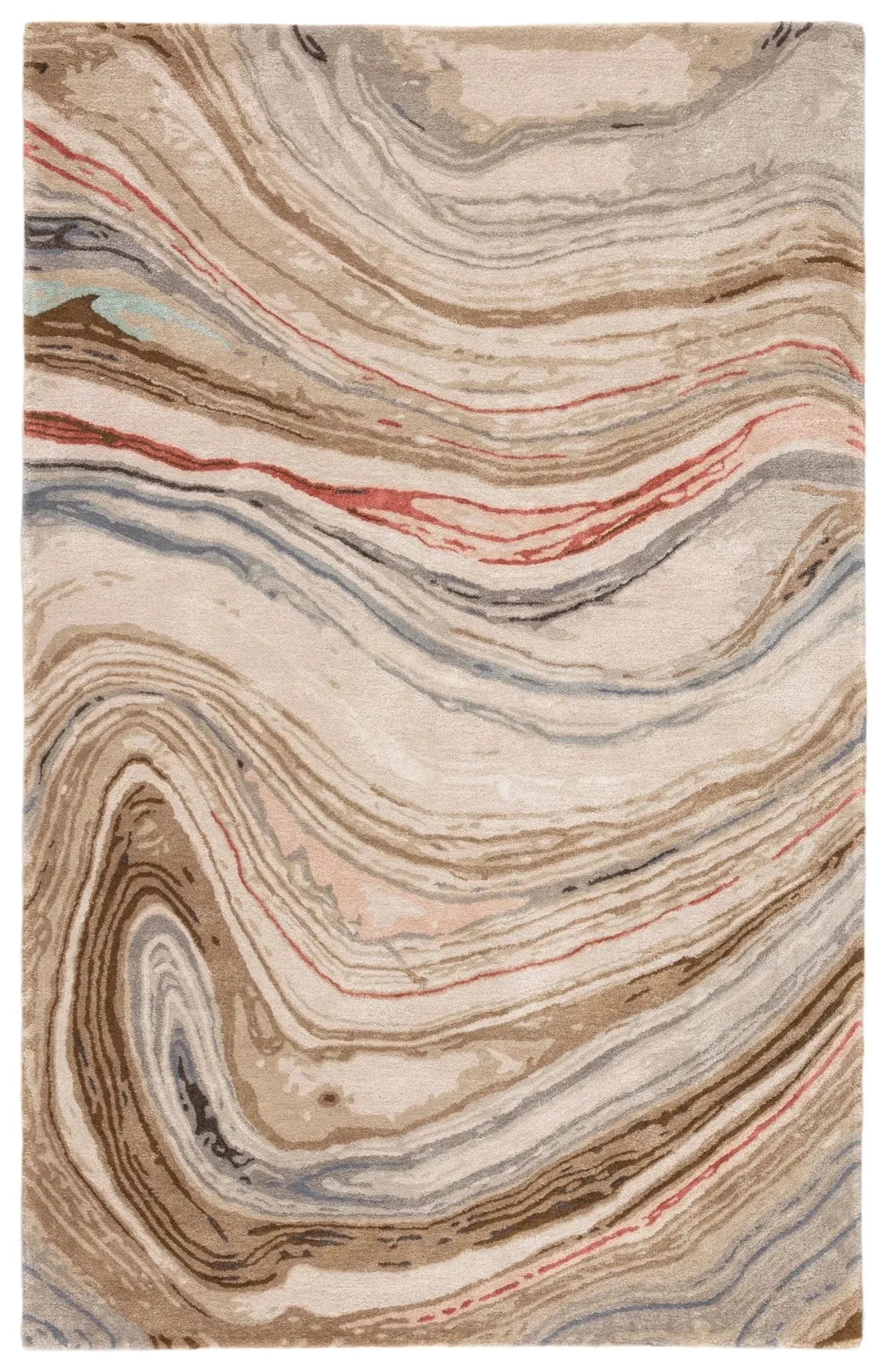 Genesis Ges31 Atha Brown/Red Rug