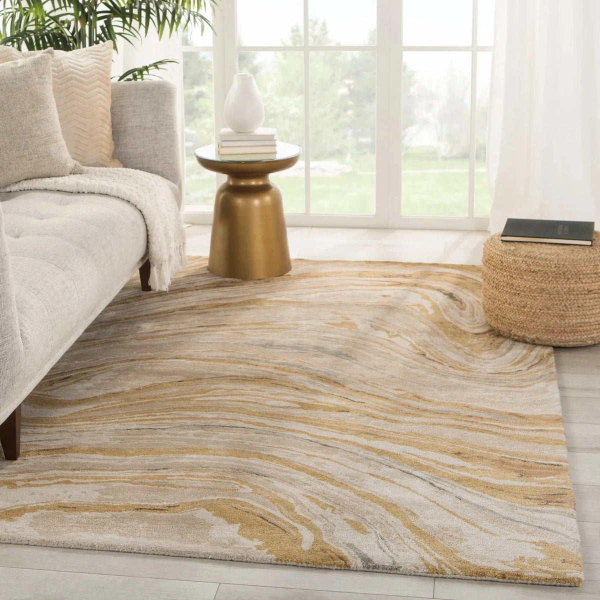 Genesis Ges36 Atha Gold/Beige Rug