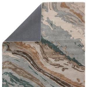 Genesis Ges37 Conley Teal/Light Gray Rug