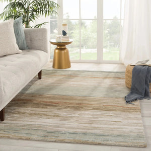 Genesis Ges39 Mondrian Tan/Light Gray Rug
