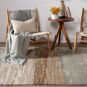 Genesis Ges39 Mondrian Tan/Light Gray Rug