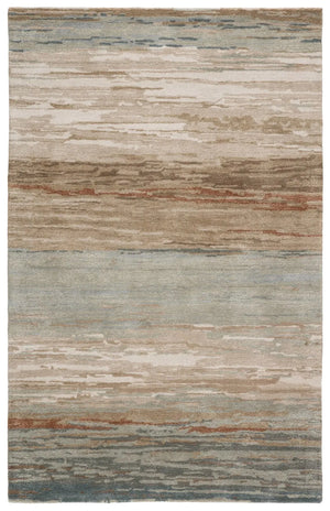 Genesis Ges39 Mondrian Tan/Light Gray Rug