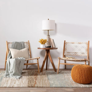 Genesis Ges39 Mondrian Tan/Light Gray Rug