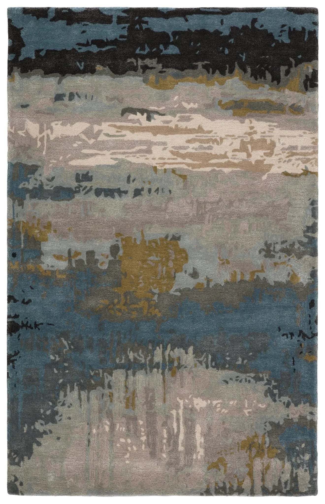 Genesis Ges41 Benna Black/Green Rug