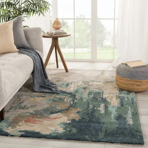 Genesis Ges46 Luella Teal/Gray Rug