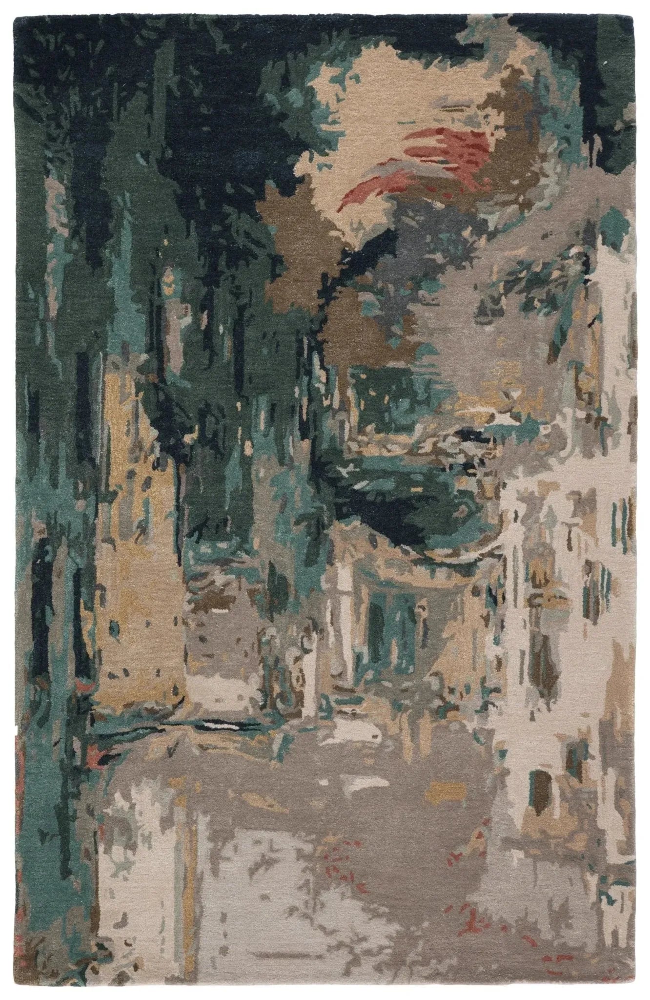 Genesis Ges46 Luella Teal/Gray Rug