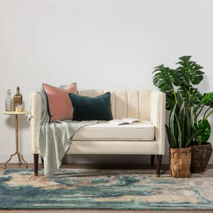 Genesis Ges46 Luella Teal/Gray Rug