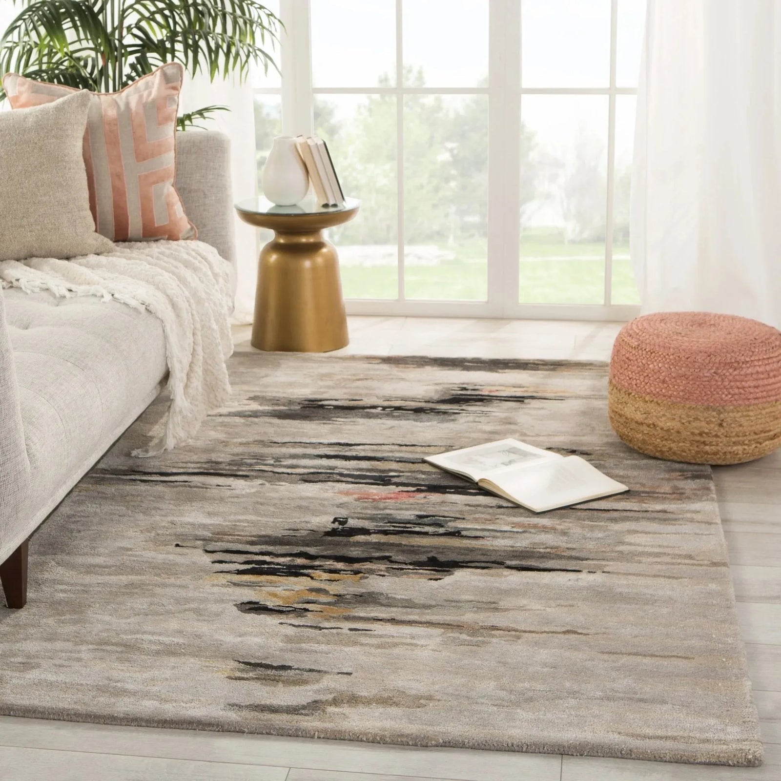 Genesis Ges47 Ryenn Gray/Black Rug
