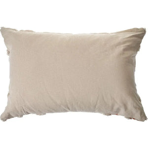 Geometric Burnt Orange and Cream LR07440 Throw Pillow