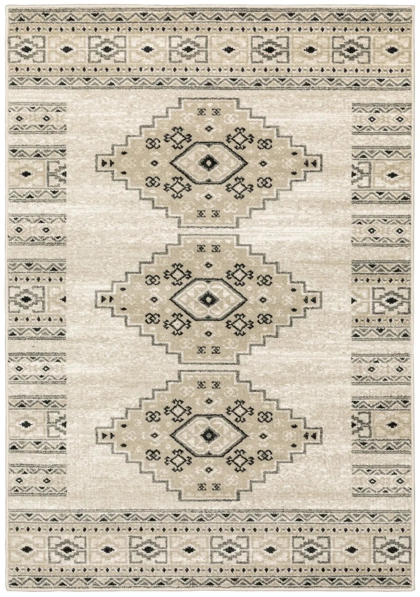 Georgia 643A Ivory/Grey Rug