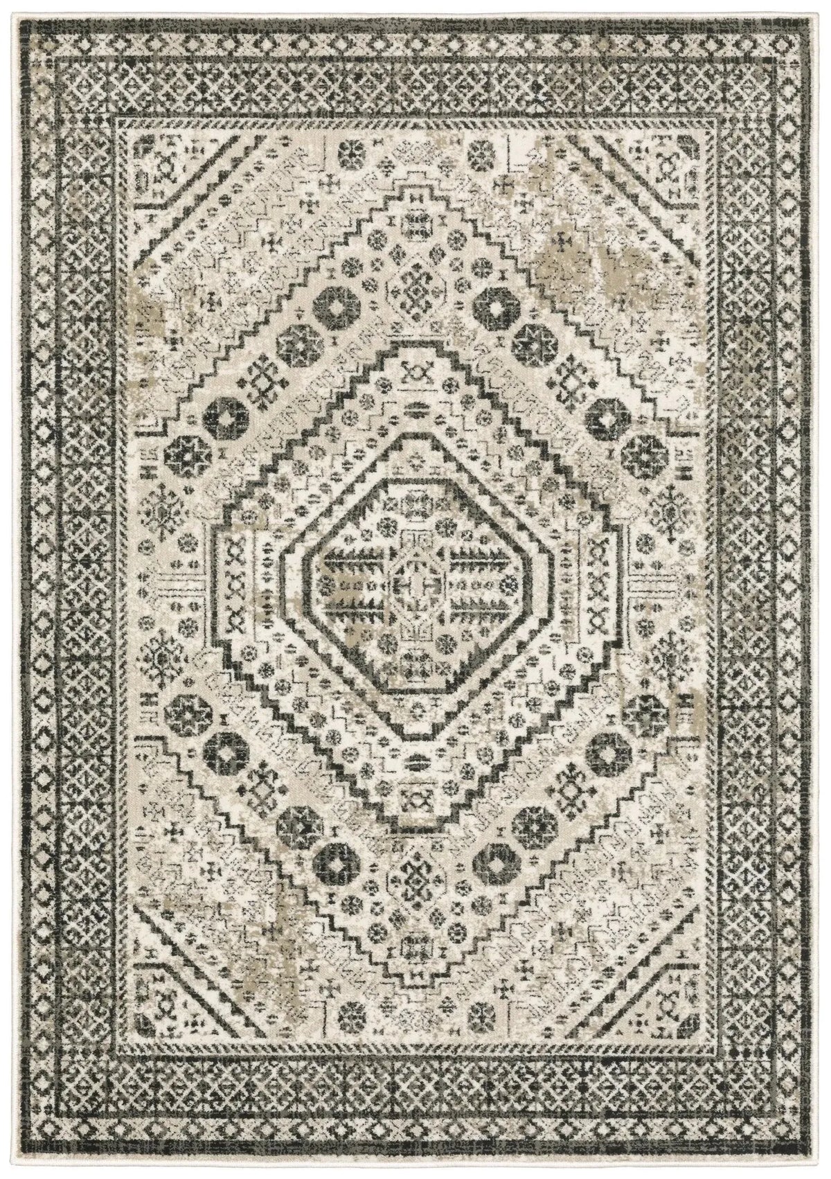 Georgia 659C Ivory/Grey Rug