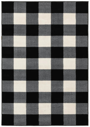 Georgia 678D Black/Ivory Rug