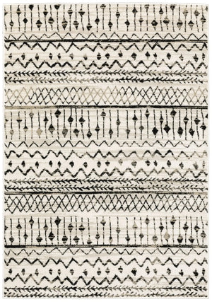 Georgia 8826E Ivory/Black Rug