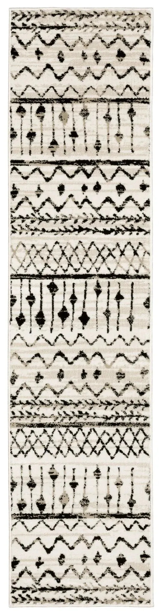 Georgia 8826E Ivory/Black Rug