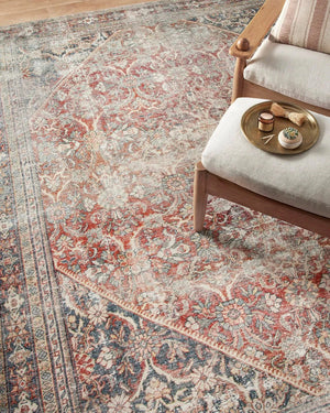 Georgie GER-01 Red/Navy Rug