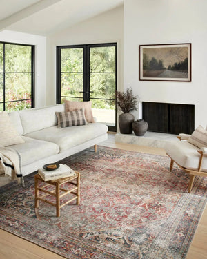 Georgie GER-01 Red/Navy Rug