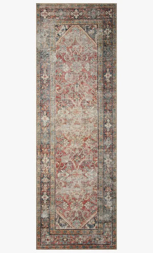 Georgie GER-01 Red/Navy Rug
