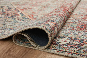 Georgie GER-01 Red/Navy Rug