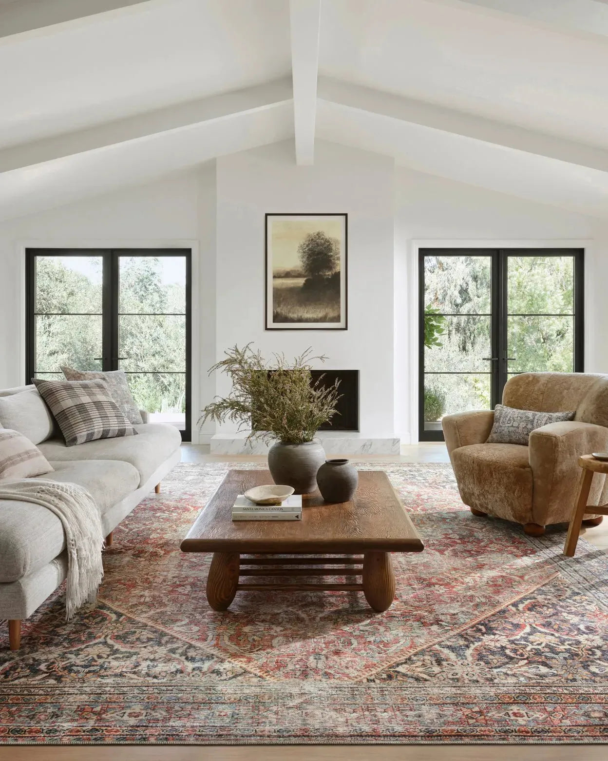 Georgie GER-01 Red/Navy Rug