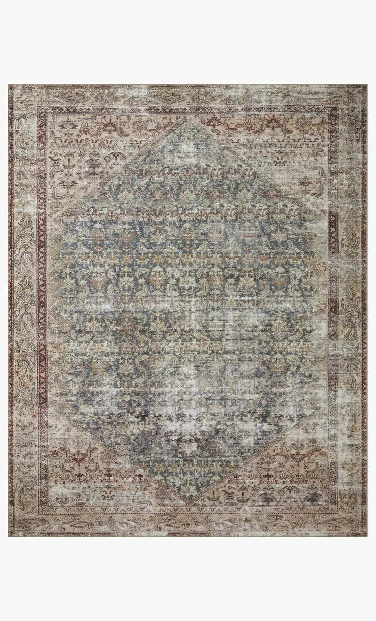 Georgie GER-04 Teal/Antique Rug
